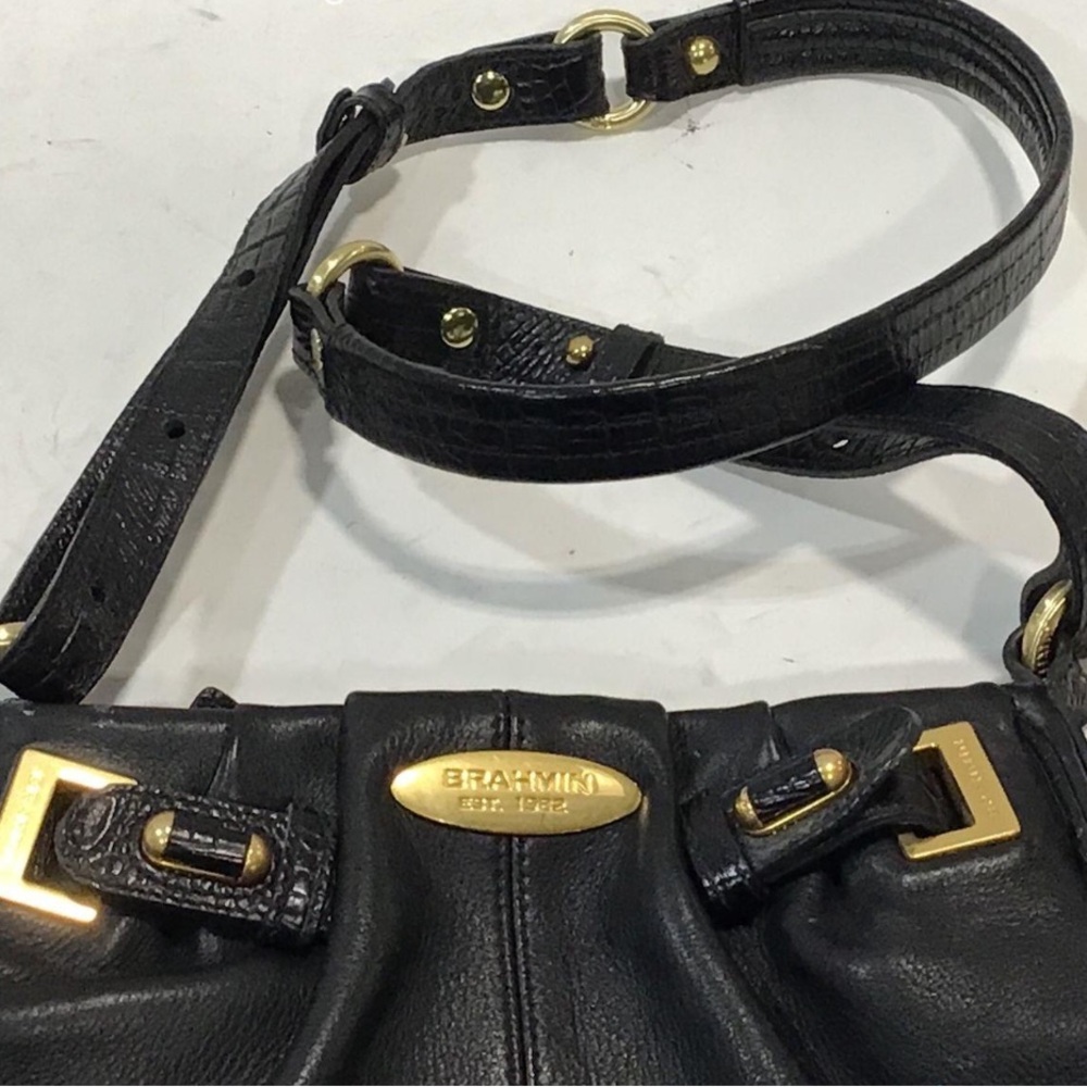 Women’s Brahmin Black Leather Crossbody Bag - Picture 2 of 6